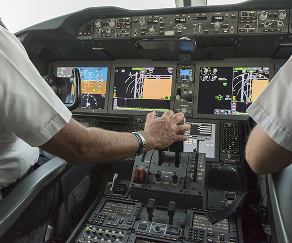 Boeing 787 Dreamliner cockpit