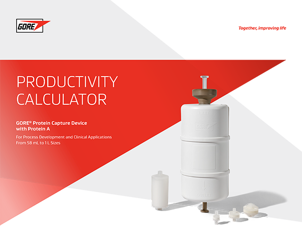 Protein Capture Device Chromatography productivity calculator